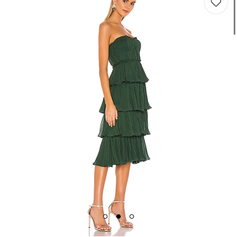 Lovers + Friends Green Midi dress